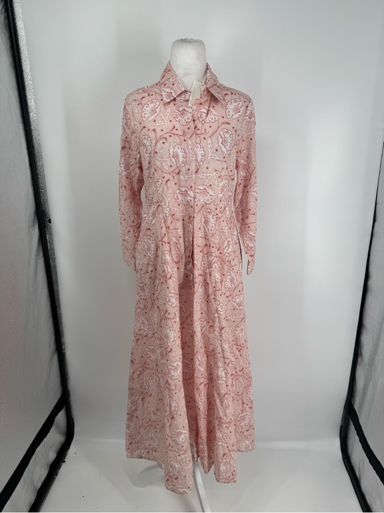 Julia Amory Dresses & Skirts - Women's Pink Paisley Midi Shirt Dress